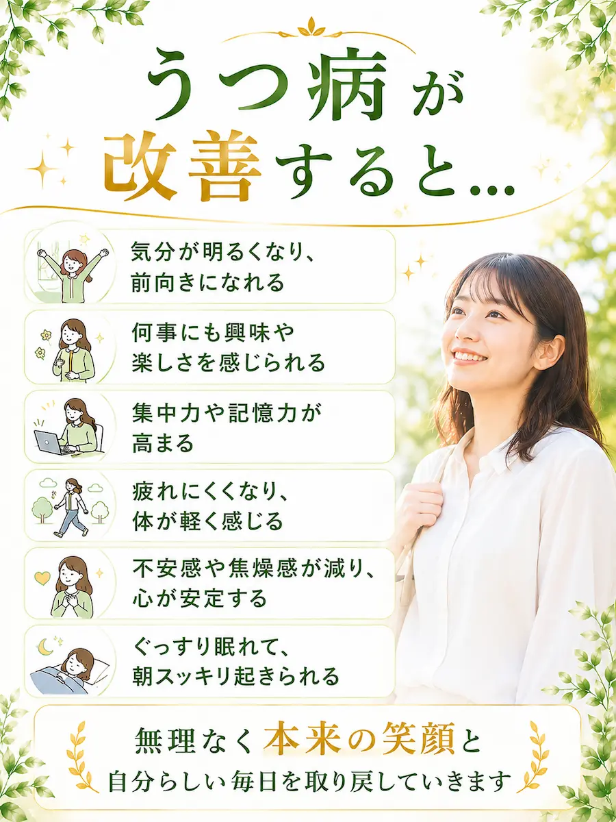 うつ病が改善すると
