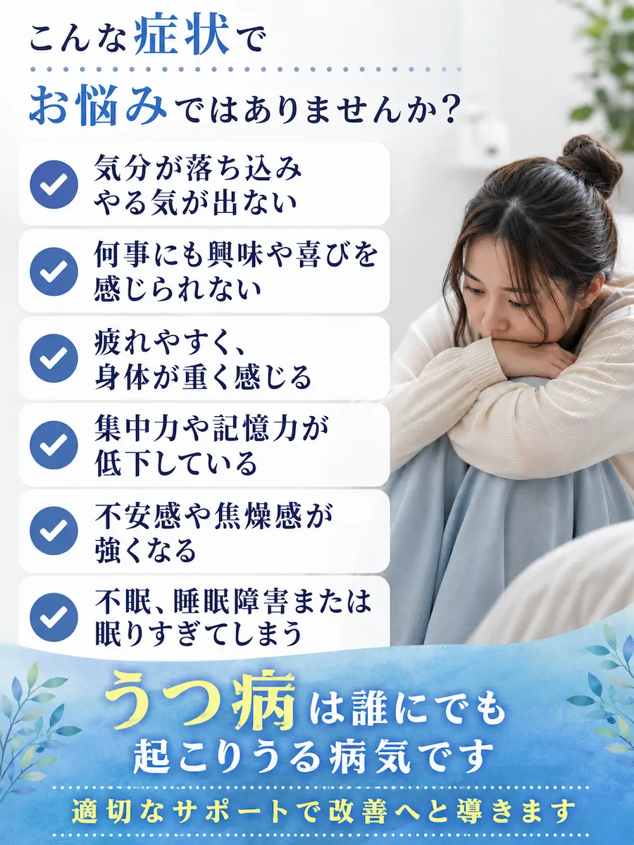 こんな症状でお悩みではありませんか?(うつ病)