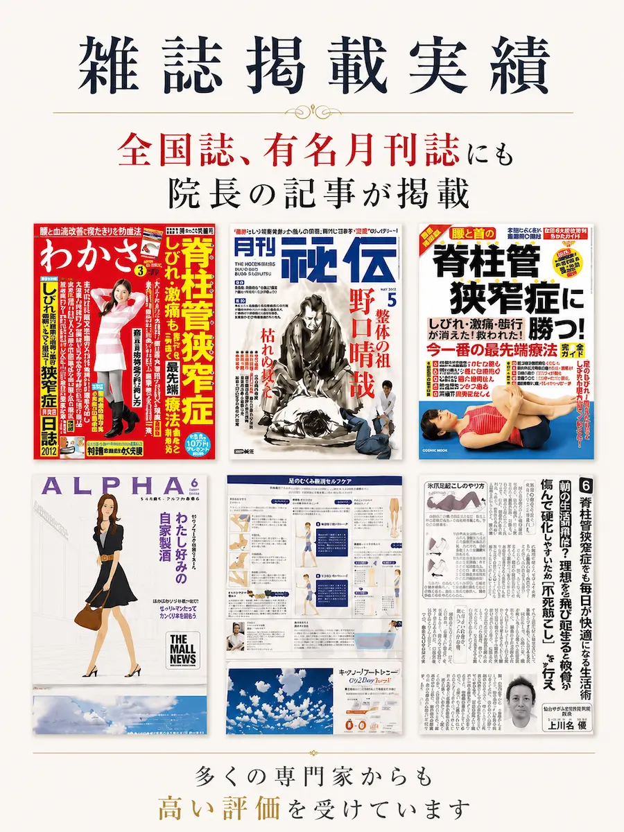 院長の雑誌掲載実績